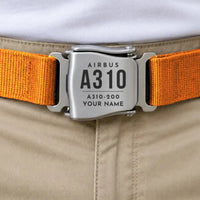 Thumbnail for Airbus A310-200 - Seat Belt - Tag + Name - Orange