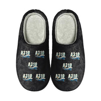 Thumbnail for Airbus A310-200 - Slippers - Cotton - Cartoon Pattern - Black