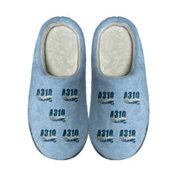 Thumbnail for Airbus A310-200 - Slippers - Cotton - Cartoon Pattern - Light Blue