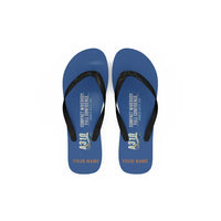 Thumbnail for Airbus A310-200 - Slippers - Flip Flops - Cartoon + Name - Blue