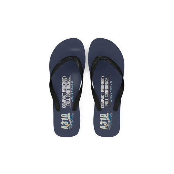 Airbus A310-200 - Slippers - Flip Flops - Cartoon - Navy Blue