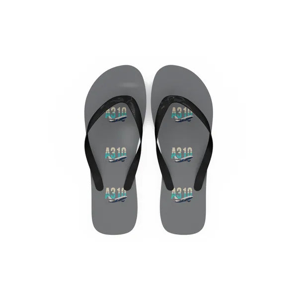 Airbus A310-200 - Slippers - Flip Flops - Original Pattern - Gray