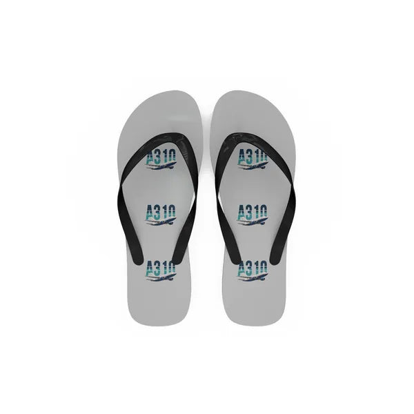 Airbus A310-200 - Slippers - Flip Flops - Original Pattern - Light Gray
