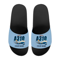 Thumbnail for Airbus A310-200 - Slippers - Sport - Cartoon + Name - Light Blue