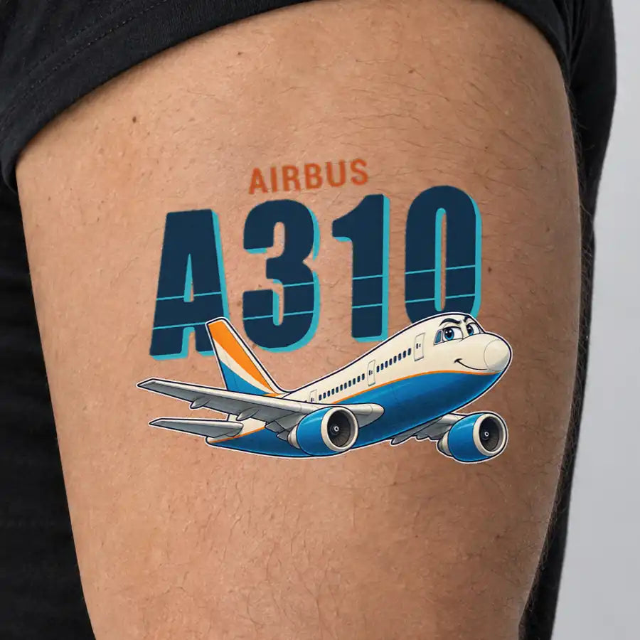 Airbus A310-200 - Tattoo - Cartoon - Man