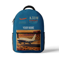 Thumbnail for Airbus A310-200P2F - 3D Backpack - Light Blue + Name