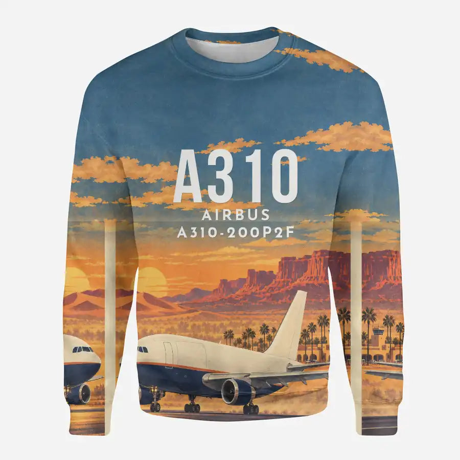 Airbus A310-200P2F 3D All-Over Print Clothing - Sweatshirt - 3D