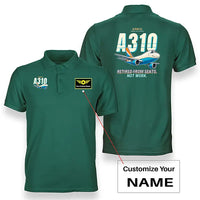 Thumbnail for Airbus A310-200P2F - Cartoon - Double-Side Polo - Green + Name