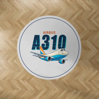 Thumbnail for Airbus A310-200P2F - Cartoon - Round Carpet - Light Gray
