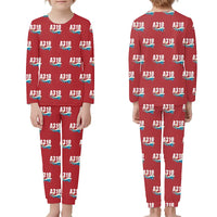 Thumbnail for Airbus A310-200P2F - Children Pajamas - Cartoon Pattern - Red