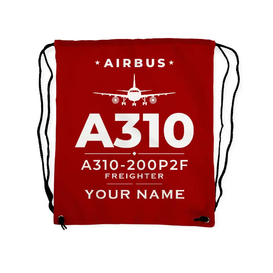 Airbus A310-200P2F - Drawstring Bag - Heritage + Name - Red