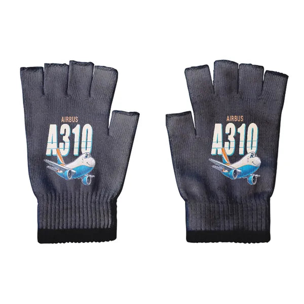Airbus A310-200P2F - Gloves - Cut - Cartoon - Black