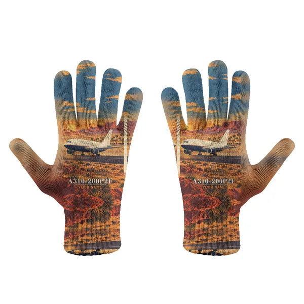 Airbus A310-200P2F - Gloves - Full - 3D + Name - Full Print