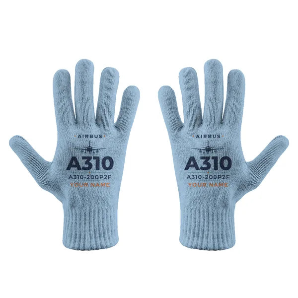 Airbus A310-200P2F - Gloves - Full - Heritage + Name - Light Blue