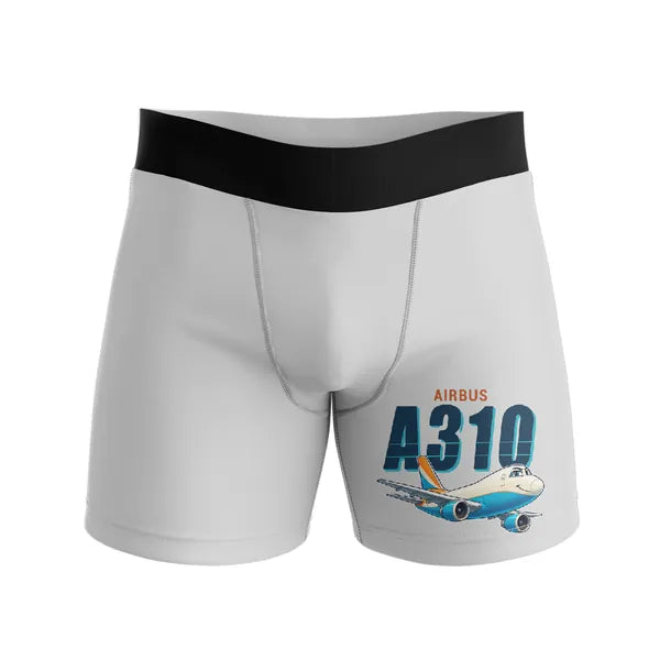 Airbus A310-200P2F - Men Boxers - Cartoon - Light Gray