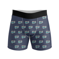 Thumbnail for Airbus A310-200P2F - Men Boxers - Original Pattern - Navy Blue