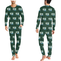 Thumbnail for Airbus A310-200P2F - Men Pajamas - Cartoon Pattern - Dark Green