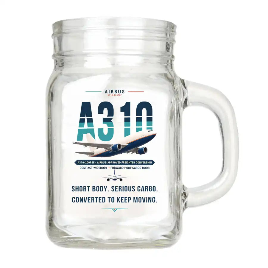 Airbus A310-200P2F - Original - Cocktail Glass (Mason Jar)
