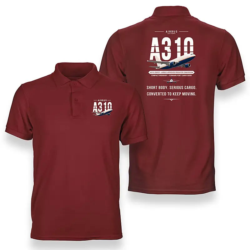 Airbus A310-200P2F - Original - Double-Side Polo - Red