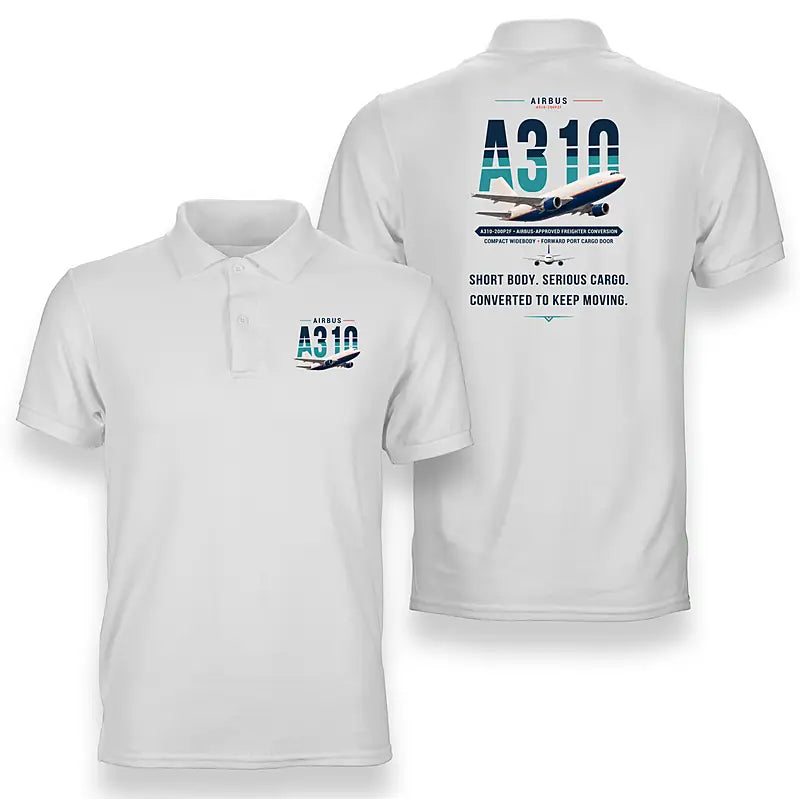Airbus A310-200P2F - Original - Double-Side Polo - White