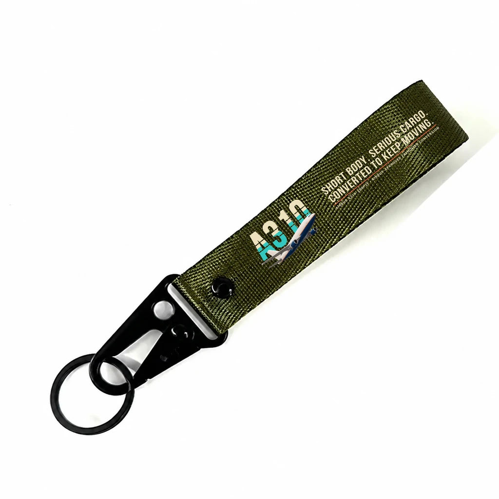 Airbus A310-200P2F Hawk-Shaped Key Chains - Dark Green - Original