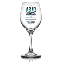 Thumbnail for Airbus A310-200P2F - Original + Name - Wine Glass