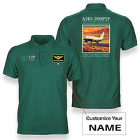 Thumbnail for Airbus A310-200P2F - Poster - Double-Side Polo - Green + Name