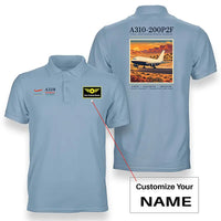Thumbnail for Airbus A310-200P2F - Poster - Double-Side Polo - Light Blue + Name