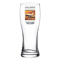 Thumbnail for Airbus A310-200P2F - Poster + Name - Pilsner Beer Glass