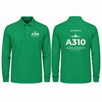 Thumbnail for Airbus A310-200P2F Premium Polo T-Shirts - Heritage - Long Sleeve - Green