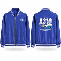 Thumbnail for Airbus A310-200P2F Stylish Jackets - Baseball Collar - Cartoon - Royal Blue
