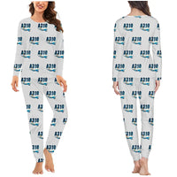 Thumbnail for Airbus A310-200P2F - Women Pajamas - Cartoon Pattern - Light Gray
