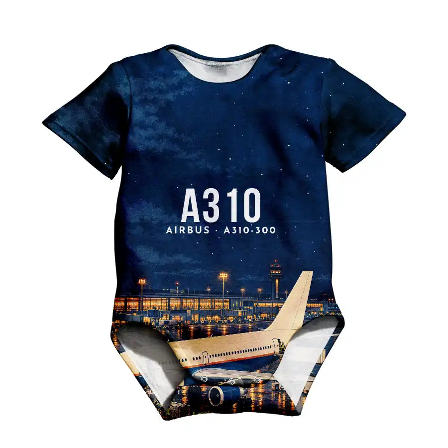 Airbus A310-300 3D All-Over Print Clothing - Baby Bodysuit - 3D