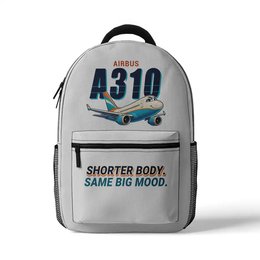 Airbus A310-300 - 3D Backpack - Cartoon - White