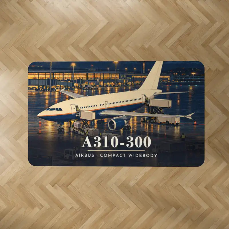 Airbus A310-300 - 3D - Rectangle Carpet - Full Print