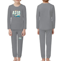 Thumbnail for Airbus A310-300 - Children Pajamas - Cartoon Chest - Gray