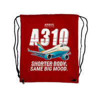 Thumbnail for Airbus A310-300 - Drawstring Bag - Cartoon - Red