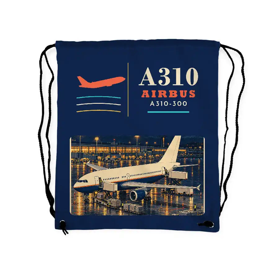 Airbus A310-300 - Drawstring Bag - Classic - Dark Blue