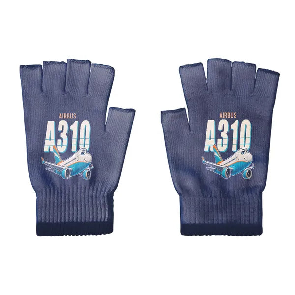 Airbus A310-300 - Gloves - Cut - Cartoon - Navy Blue