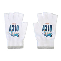 Thumbnail for Airbus A310-300 - Gloves - Cut - Cartoon - White