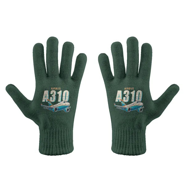 Airbus A310-300 - Gloves - Full - Cartoon - Dark Green