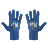 Thumbnail for Airbus A310-300 - Gloves - Full - Cartoon + Name - Blue