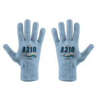 Thumbnail for Airbus A310-300 - Gloves - Full - Cartoon + Name - Light Blue