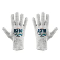 Thumbnail for Airbus A310-300 - Gloves - Full - Cartoon + Name - White
