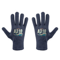 Thumbnail for Airbus A310-300 - Gloves - Full - Cartoon - Navy Blue