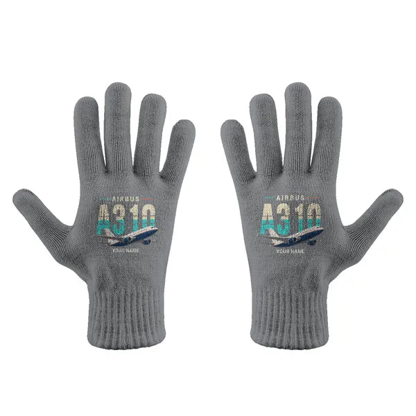 Airbus A310-300 - Gloves - Full - Original + Name - Gray
