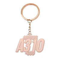 Thumbnail for Airbus A310-300 - Hollow Key Chain - Tag - Rose gold
