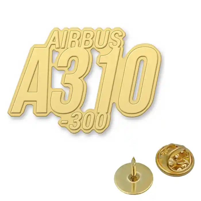 Airbus A310-300 - Hollow Pin - Tag - Gold