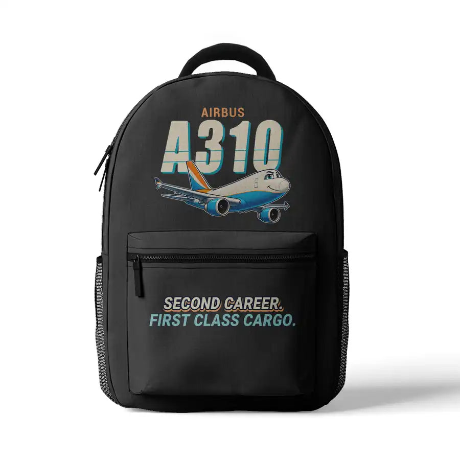 Airbus A310-300P2F - 3D Backpack - Cartoon - Gray