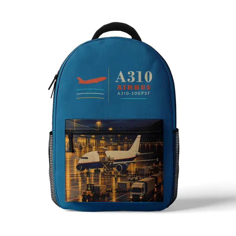 Airbus A310-300P2F - 3D Backpack - Light Blue
